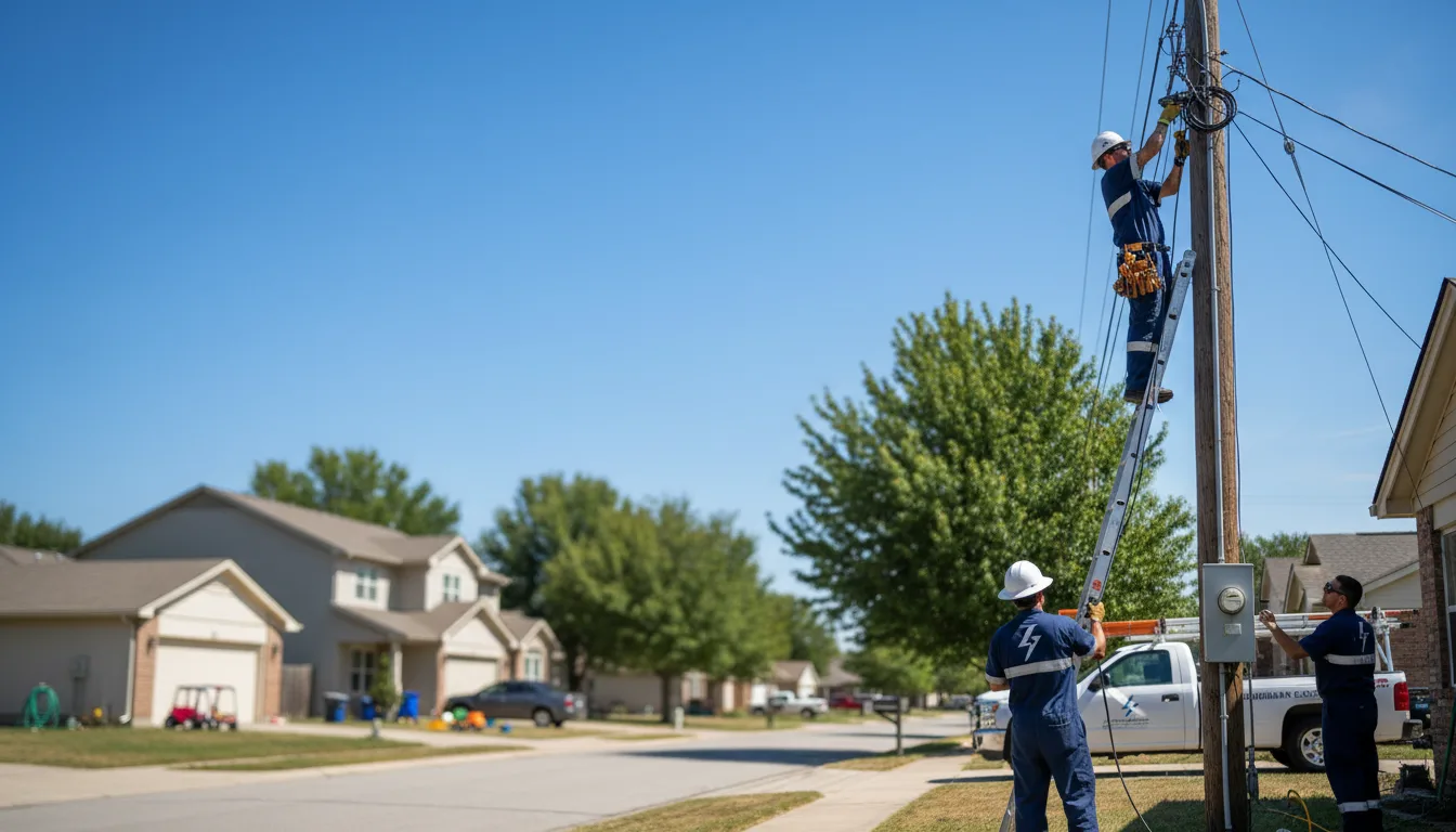 Residential electrician providing installation services in Carrollton, OH
